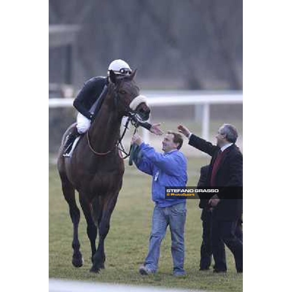 Fabio Branca on Marshade after winning the Premio Federico Regoli Pisa - San Rossore racecourse, 4th march 2012 ph.Stefano Grasso