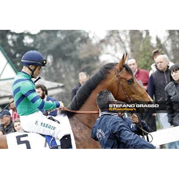 Dario Vargiu on Lui e la Luna Milano - San Siro racecourse,18th march 2012 ph.Stefano Grasso