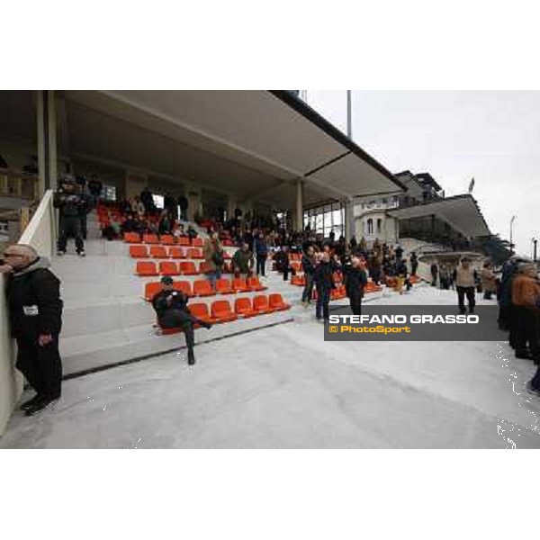 Racegoers in the main grandstand Milano - San Siro racecourse,18th march 2012 ph.Stefano Grasso