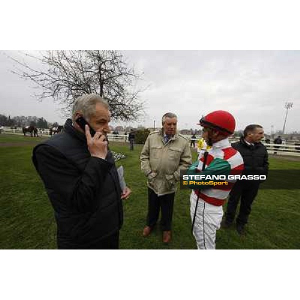 Alduino and Giuseppe Botti with Mario Esposito Milano - San Siro racecourse,18th march 2012 ph.Stefano Grasso