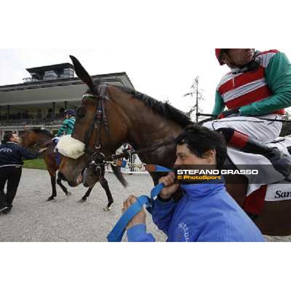 Mario Esposito on Smoking Joe Milano - San Siro racecourse,18th march 2012 ph.Stefano Grasso