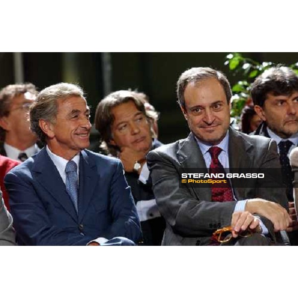 Fiera Cavalli 2004 - dott. Maurizio Ughi e dott. Giorgio Sandi talk show -\' l\'allevamento italiano di eccellenza. Il cavallo: fattore trainante di sviluppo economico\' Verona, 6 ottobre 2004 ph. Stefano Grasso