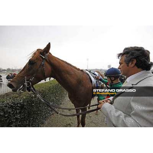 Bruno Grizzetti and Salure Milano - San Siro racecourse,18th march 2012 ph.Stefano Grasso