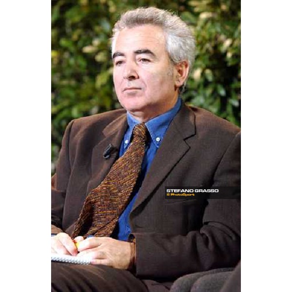 Fiera Cavalli 2004 -On francesco Baldarelli, deputato DS -subcomissario unire talk show -\' l\'allevamento italiano di eccellenza. Il cavallo: fattore trainante di sviluppo economico\' Verona, 6 ottobre 2004 ph. Stefano Grasso