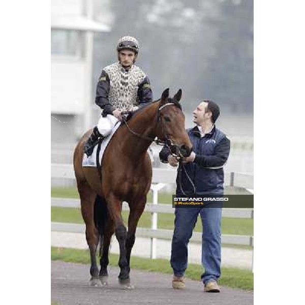 Michael Rossini on Frankenstein Milano - San Siro racecourse,18th march 2012 ph.Stefano Grasso