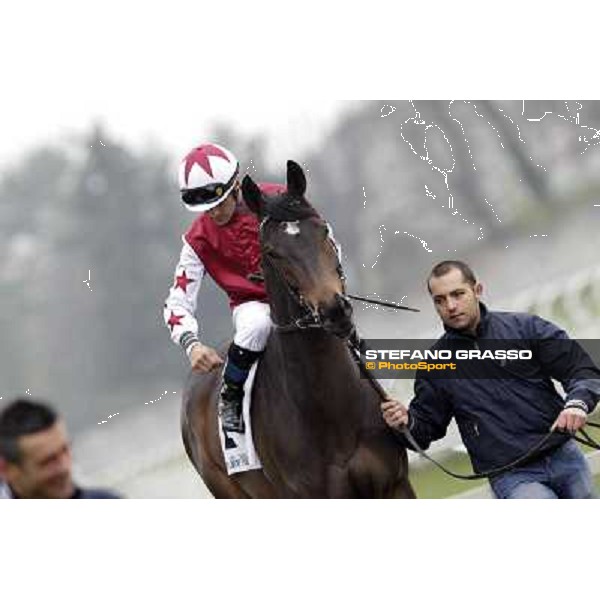 Dario Vargiu on Cima de Pluie Milano - San Siro racecourse,18th march 2012 ph.Stefano Grasso