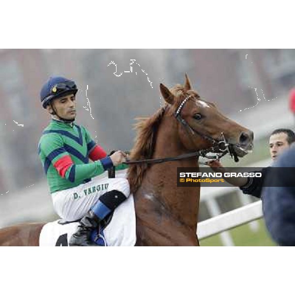 Dario Vargiu on Salure before the race Milano - San Siro racecourse,18th march 2012 ph.Stefano Grasso