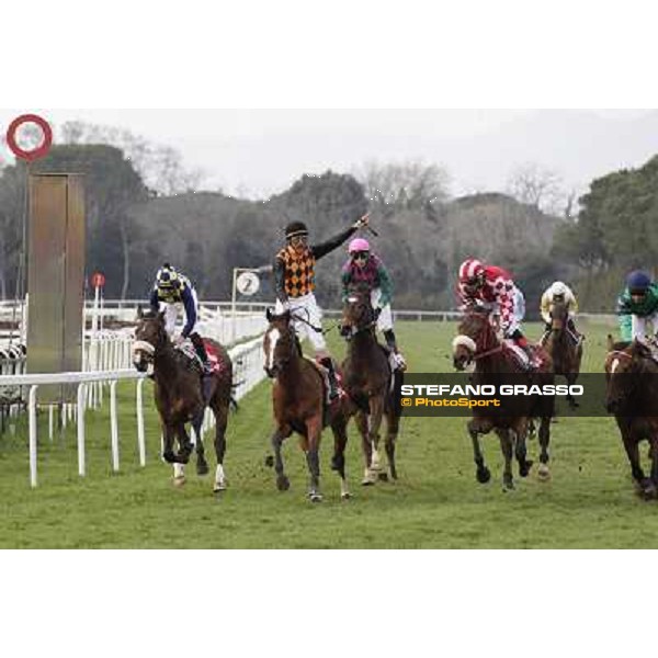 Stefano Landi on Facoltoso wins the 122° Premio Pisa Pisa - San Rossore racecourse, 25th march 2012 ph.Stefano Grasso