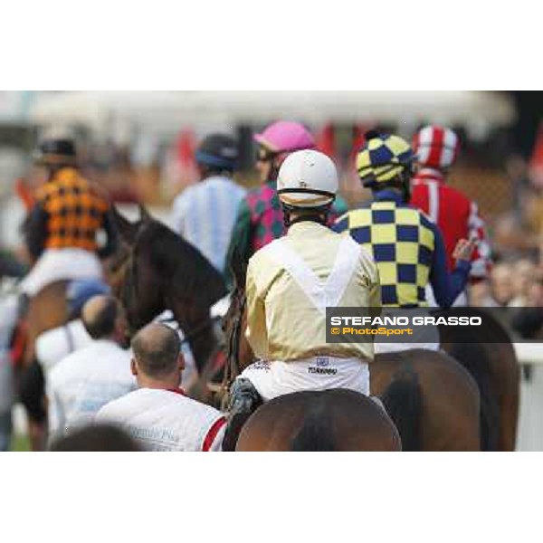 Stefano Landi on Facoltoso wins the 122° Premio Pisa Pisa - San Rossore racecourse, 25th march 2012 ph.Stefano Grasso