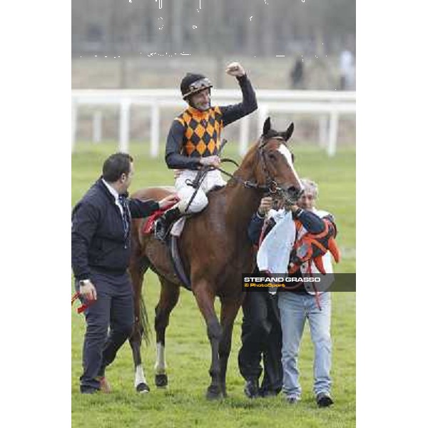 Stefano Landi on Facoltoso wins the 122° Premio Pisa Pisa - San Rossore racecourse, 25th march 2012 ph.Stefano Grasso