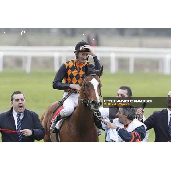 Stefano Landi on Facoltoso wins the 122° Premio Pisa Pisa - San Rossore racecourse, 25th march 2012 ph.Stefano Grasso