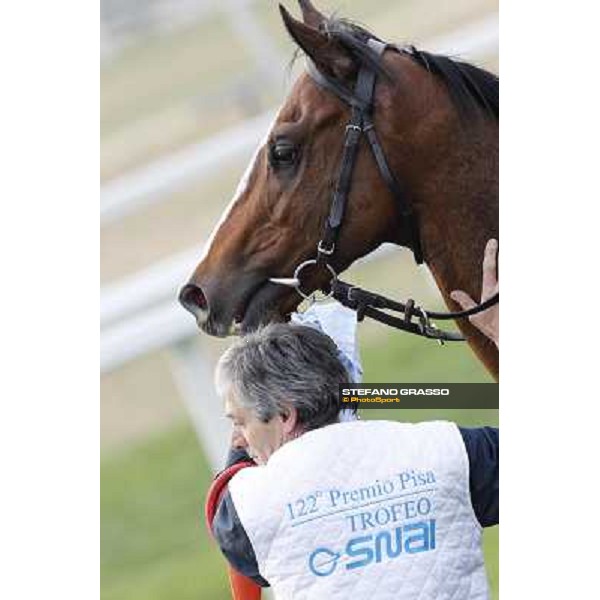 Stefano Landi on Facoltoso wins the 122° Premio Pisa Pisa - San Rossore racecourse, 25th march 2012 ph.Stefano Grasso