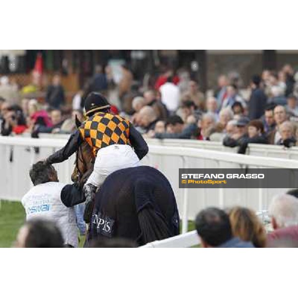 Stefano Landi on Facoltoso wins the 122° Premio Pisa Pisa - San Rossore racecourse, 25th march 2012 ph.Stefano Grasso