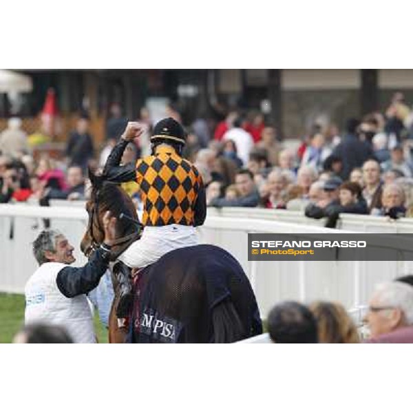 Stefano Landi on Facoltoso wins the 122° Premio Pisa Pisa - San Rossore racecourse, 25th march 2012 ph.Stefano Grasso