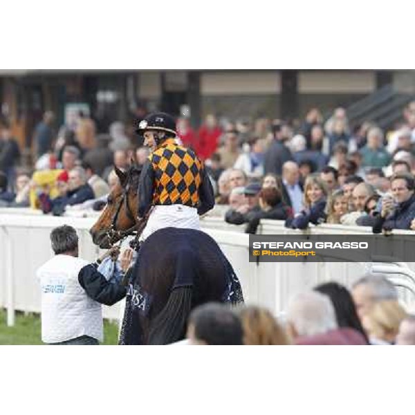 Stefano Landi on Facoltoso wins the 122° Premio Pisa Pisa - San Rossore racecourse, 25th march 2012 ph.Stefano Grasso