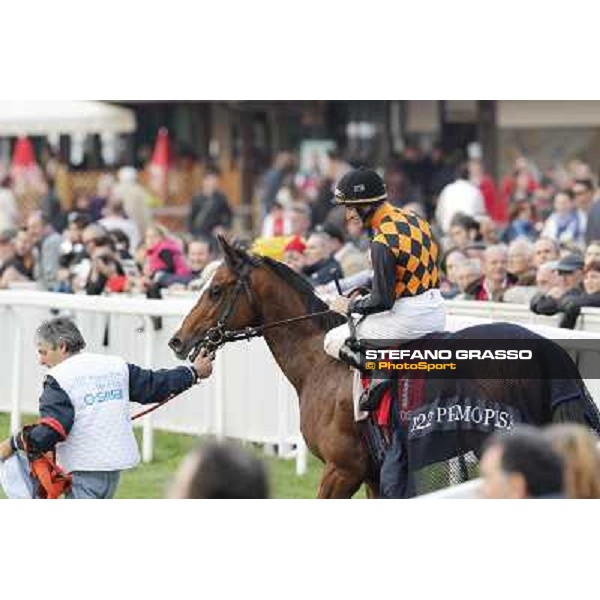 Stefano Landi on Facoltoso wins the 122° Premio Pisa Pisa - San Rossore racecourse, 25th march 2012 ph.Stefano Grasso