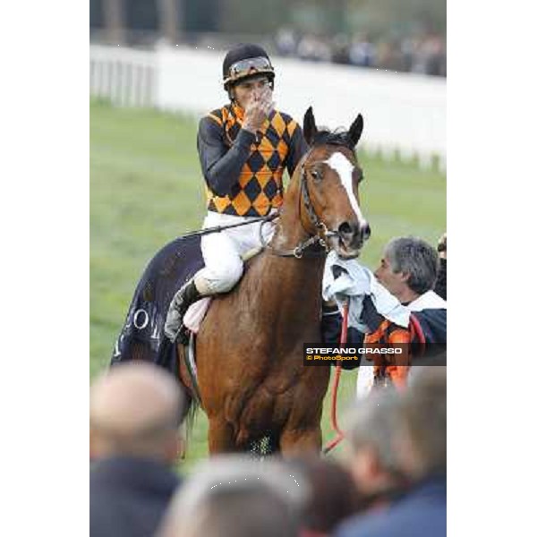 Stefano Landi on Facoltoso wins the 122° Premio Pisa Pisa - San Rossore racecourse, 25th march 2012 ph.Stefano Grasso