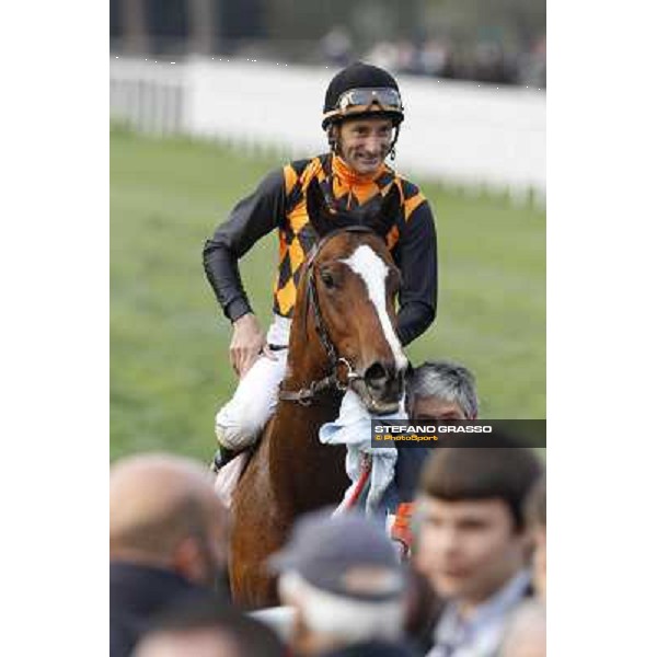 Stefano Landi on Facoltoso wins the 122° Premio Pisa Pisa - San Rossore racecourse, 25th march 2012 ph.Stefano Grasso