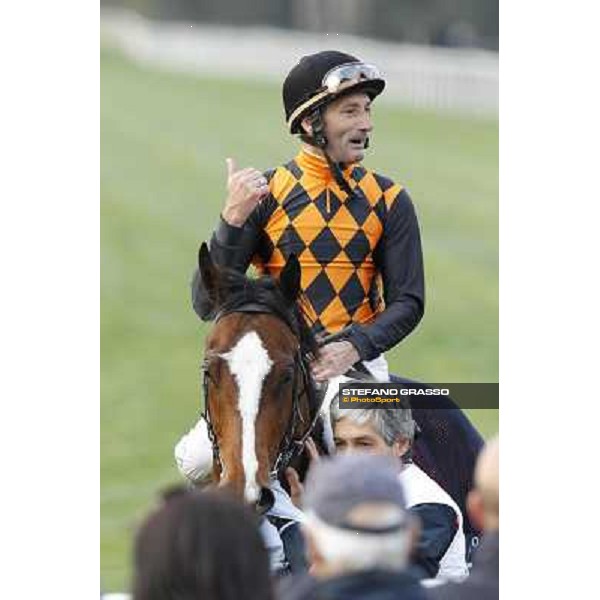 Stefano Landi on Facoltoso wins the 122° Premio Pisa Pisa - San Rossore racecourse, 25th march 2012 ph.Stefano Grasso