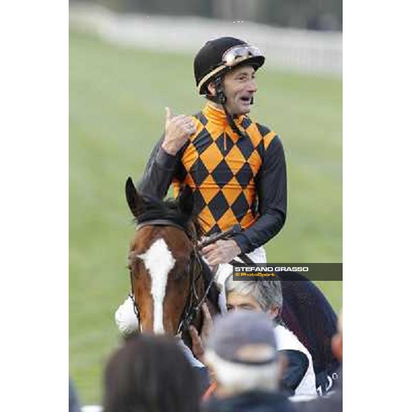 Stefano Landi on Facoltoso wins the 122° Premio Pisa Pisa - San Rossore racecourse, 25th march 2012 ph.Stefano Grasso