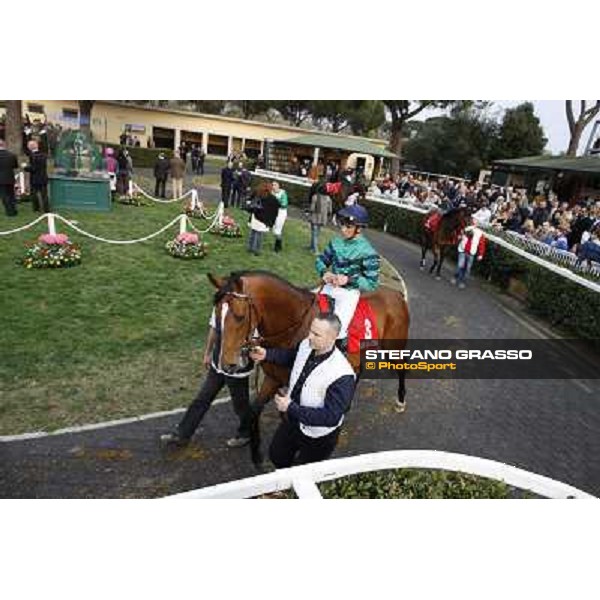 Stefano Landi on Facoltoso wins the 122° Premio Pisa Pisa - San Rossore racecourse, 25th march 2012 ph.Stefano Grasso