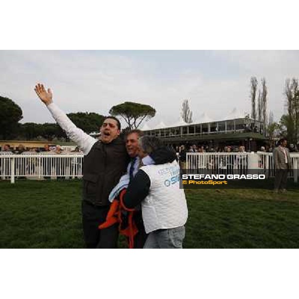 Stefano Landi on Facoltoso wins the 122° Premio Pisa Pisa - San Rossore racecourse, 25th march 2012 ph.Stefano Grasso