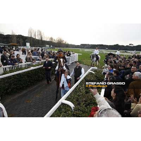 Stefano Landi on Facoltoso wins the 122° Premio Pisa Pisa - San Rossore racecourse, 25th march 2012 ph.Stefano Grasso