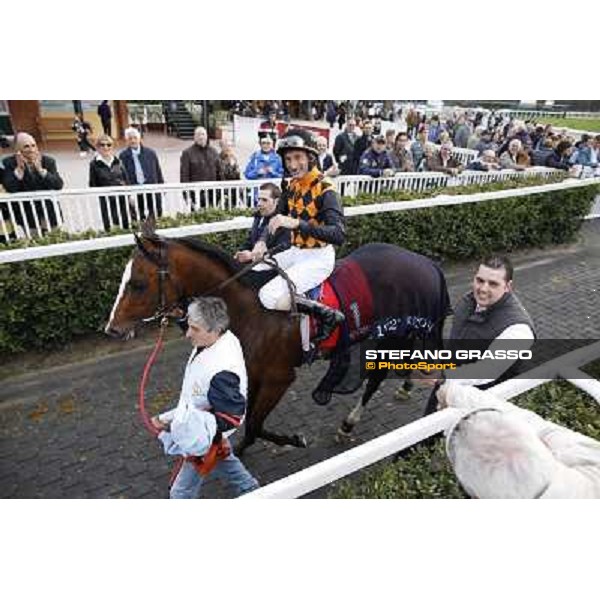 Stefano Landi on Facoltoso wins the 122° Premio Pisa Pisa - San Rossore racecourse, 25th march 2012 ph.Stefano Grasso