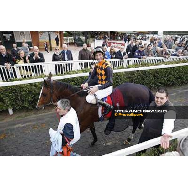 Stefano Landi on Facoltoso wins the 122° Premio Pisa Pisa - San Rossore racecourse, 25th march 2012 ph.Stefano Grasso