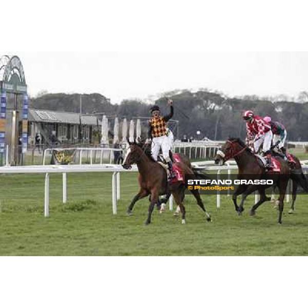 Stefano Landi on Facoltoso wins the 122° Premio Pisa Pisa - San Rossore racecourse, 25th march 2012 ph.Stefano Grasso