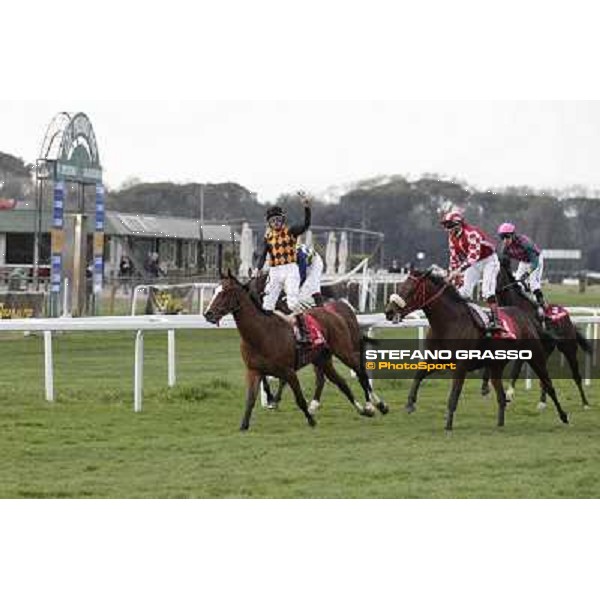 Stefano Landi on Facoltoso wins the 122° Premio Pisa Pisa - San Rossore racecourse, 25th march 2012 ph.Stefano Grasso