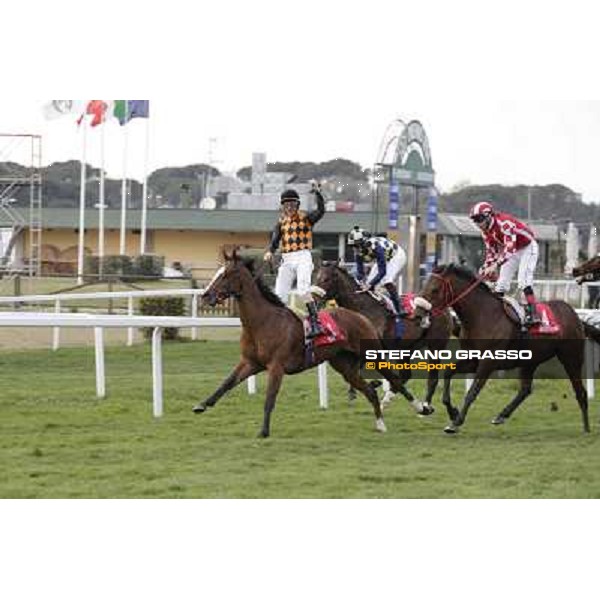 Stefano Landi on Facoltoso wins the 122° Premio Pisa Pisa - San Rossore racecourse, 25th march 2012 ph.Stefano Grasso