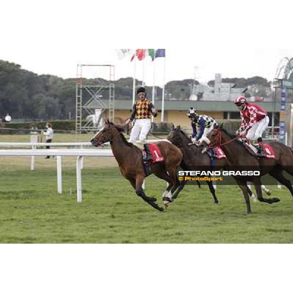 Stefano Landi on Facoltoso wins the 122° Premio Pisa Pisa - San Rossore racecourse, 25th march 2012 ph.Stefano Grasso