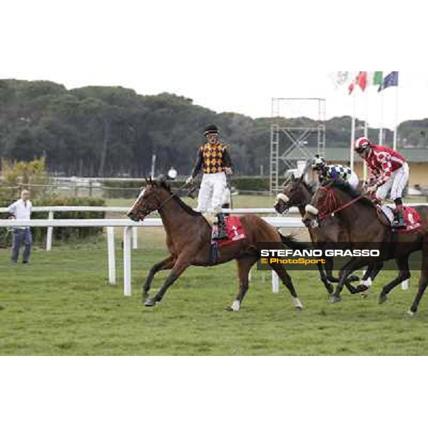 Stefano Landi on Facoltoso wins the 122° Premio Pisa Pisa - San Rossore racecourse, 25th march 2012 ph.Stefano Grasso