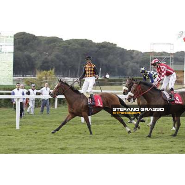 Stefano Landi on Facoltoso wins the 122° Premio Pisa Pisa - San Rossore racecourse, 25th march 2012 ph.Stefano Grasso