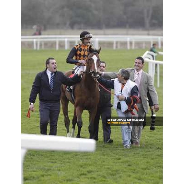 Stefano Landi on Facoltoso wins the 122° Premio Pisa Pisa - San Rossore racecourse, 25th march 2012 ph.Stefano Grasso