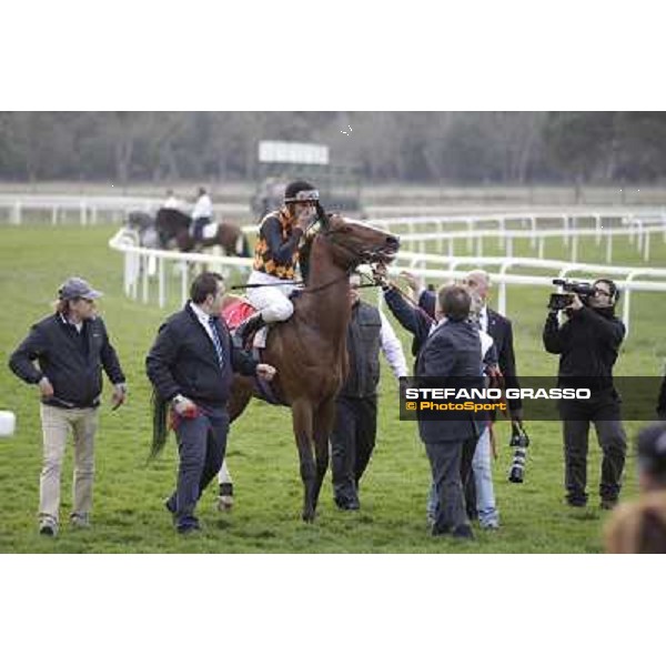 Stefano Landi on Facoltoso wins the 122° Premio Pisa Pisa - San Rossore racecourse, 25th march 2012 ph.Stefano Grasso