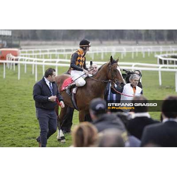 Stefano Landi on Facoltoso wins the 122° Premio Pisa Pisa - San Rossore racecourse, 25th march 2012 ph.Stefano Grasso