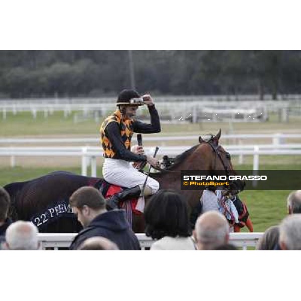 Stefano Landi on Facoltoso wins the 122° Premio Pisa Pisa - San Rossore racecourse, 25th march 2012 ph.Stefano Grasso