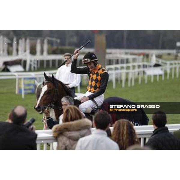 Stefano Landi on Facoltoso wins the 122° Premio Pisa Pisa - San Rossore racecourse, 25th march 2012 ph.Stefano Grasso