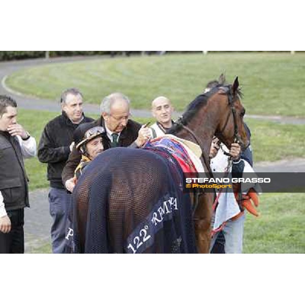 Stefano Landi on Facoltoso wins the 122° Premio Pisa Pisa - San Rossore racecourse, 25th march 2012 ph.Stefano Grasso