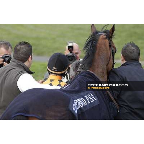 Stefano Landi on Facoltoso wins the 122° Premio Pisa Pisa - San Rossore racecourse, 25th march 2012 ph.Stefano Grasso