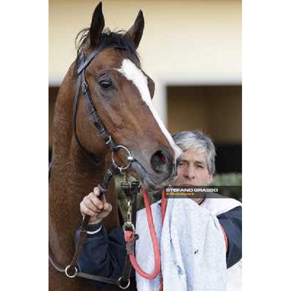 Stefano Landi on Facoltoso wins the 122° Premio Pisa Pisa - San Rossore racecourse, 25th march 2012 ph.Stefano Grasso