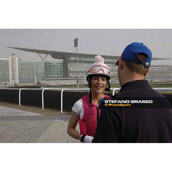 Chantal Sutherland during morning track works at Meydan Dubai, 28th march 2012 ph.Stefano Grasso