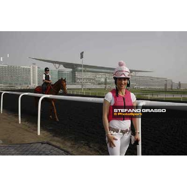Chantal Sutherland during morning track works at Meydan Dubai, 28th march 2012 ph.Stefano Grasso