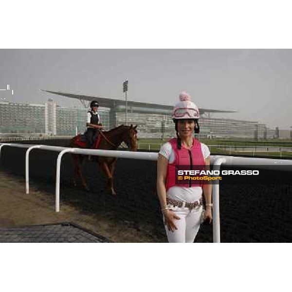 Chantal Sutherland during morning track works at Meydan Dubai, 28th march 2012 ph.Stefano Grasso