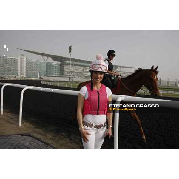 Chantal Sutherland during morning track works at Meydan Dubai, 28th march 2012 ph.Stefano Grasso