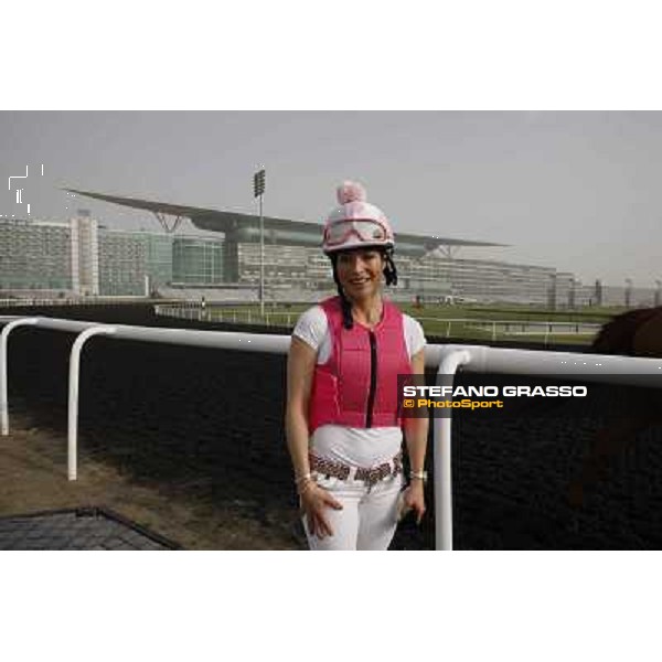 Chantal Sutherland during morning track works at Meydan Dubai, 28th march 2012 ph.Stefano Grasso