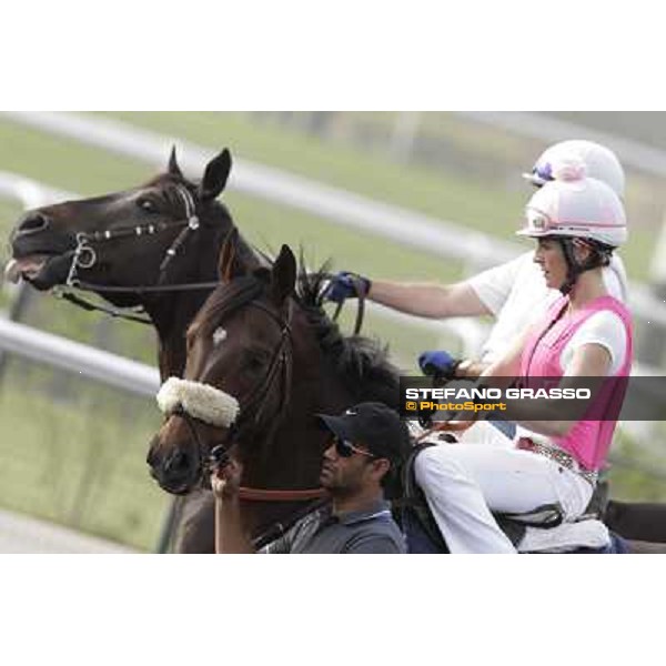 Shantal Sutherland during morning track works at Meydan Dubai, 28th march 2012 ph.Stefano Grasso