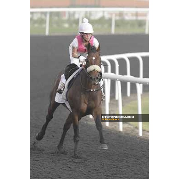 Shantal Sutherland during morning track works at Meydan Dubai, 28th march 2012 ph.Stefano Grasso